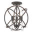 Luminaire suspendu sphérique unique à 3 lumières avec détails en cristal Laclair-22436164-22436162