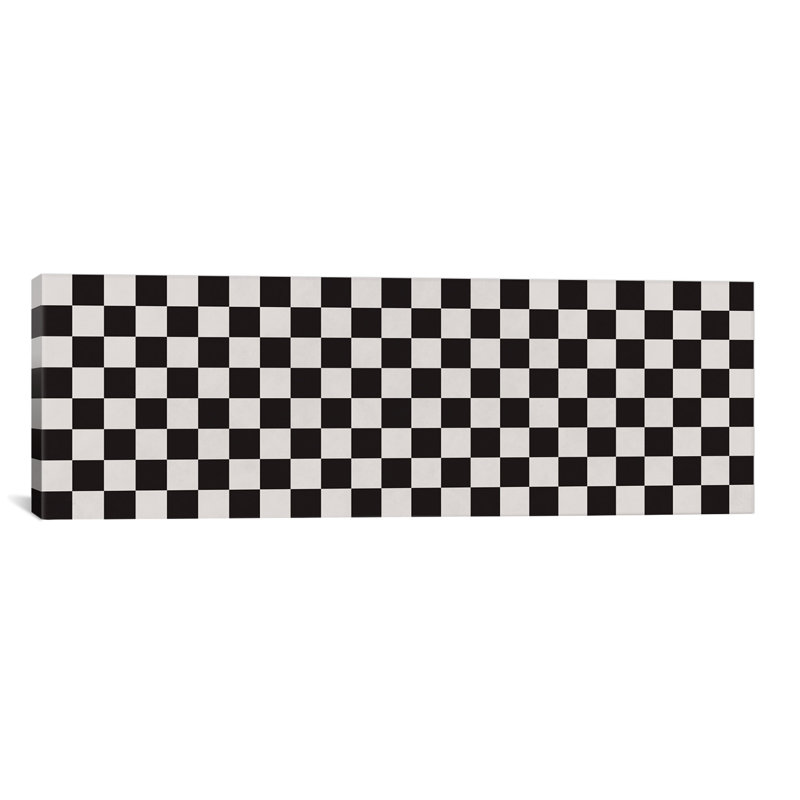 Albree Modern Art - Finish Line - impression sur toile tendue, H 12 po x l 36 po x P 1,5 po, Toile tendue