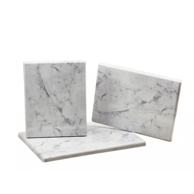 Carrara Marble Melamine Serving Boar