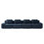 Canapé modulaire 4 places (bleu)-220245732
