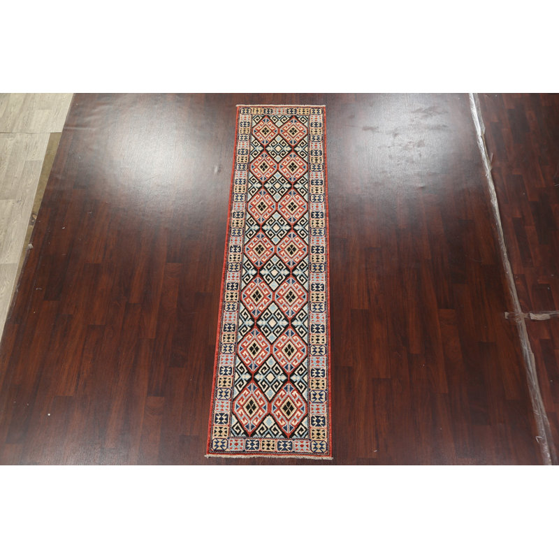 One-of-a-Kind 2'7" X 9'8" Runner Wool Area Rug in Rust