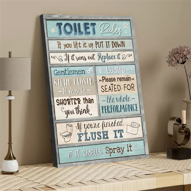 Affiche de salle de bain murale, 20 x 30 pouces
