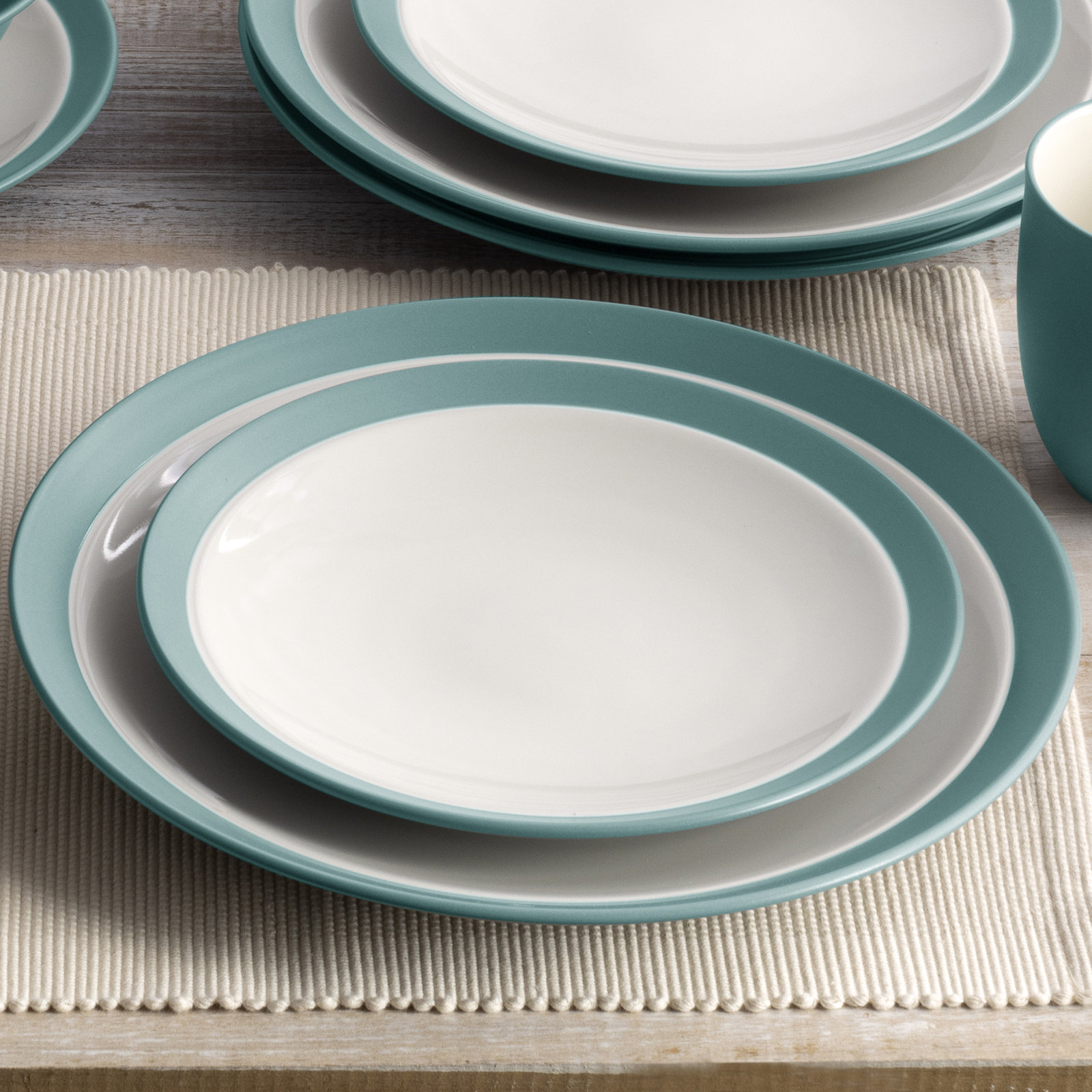 Noritake Colorwave Curve Salad Plates, 8-1/2", Turquoise