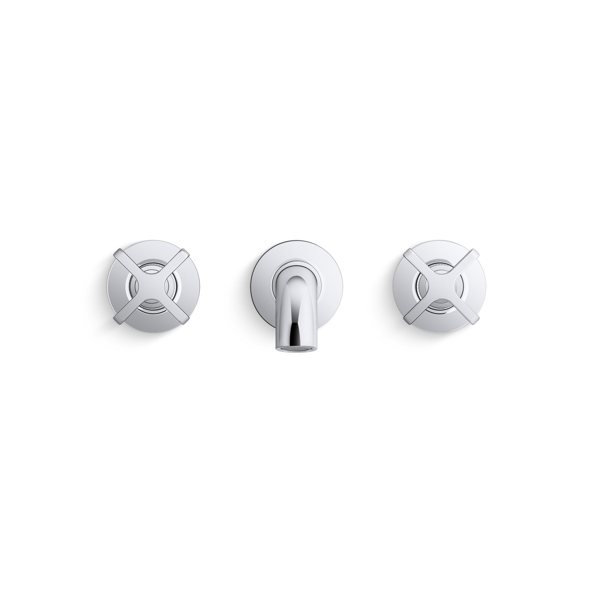 Castia by Studio McGee Wall-Mount Bath Faucet Trim, Polished Chrome