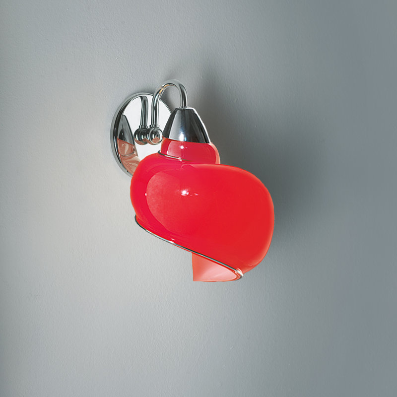 Chiocciola Armed Sconce, Red