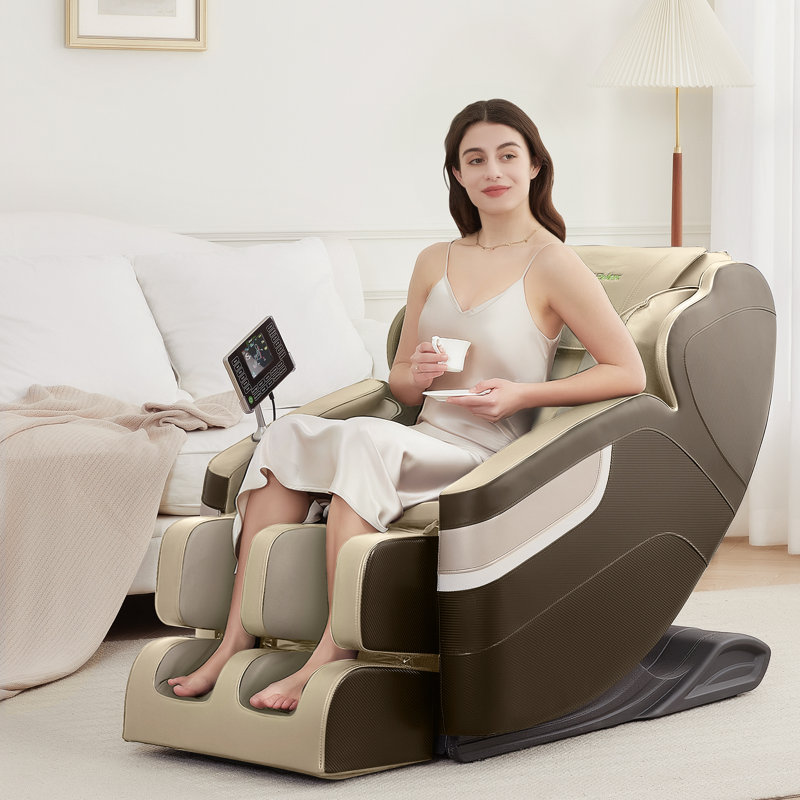 Fauteuil de massage Shiatsu pour le corps entier zéro gravité Favor-BS-04, Brun