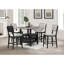 Mobilier de salle à manger 2 pièces noir / gris clair