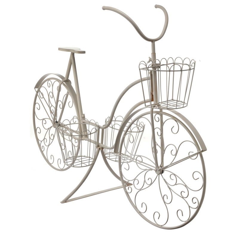 Vélo de jardin avec jardinières Baleria, Ivory