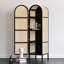 Modern Minimalist White Waxwood Rattan Storage Wardrobe