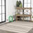 Clarisabel Wavy Stripe Modern Cream/Dark Gray Indoor/Outdoor Rug-69807547