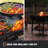 Firecraft® Series Modular Open Fire Barrel Charcoal Grill with 480 sq. in. Cooking Area in Black
