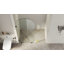 Écran de douche fixe l 36 po x H 80 po, panneau de verre arqué avec verre trempé transparent de 3/8 po, panneau de verre simple sans cadre, porte de douche à l'italienne, noir mat-133064800-133064801