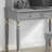 Gray Rectangular Solid Wood Executive Desk with drawers desk-14031173