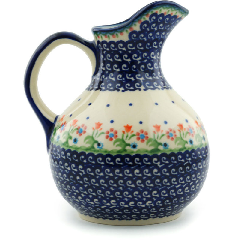 Spring Flowers 44 oz. Pitcher, 44 oz., Navy
