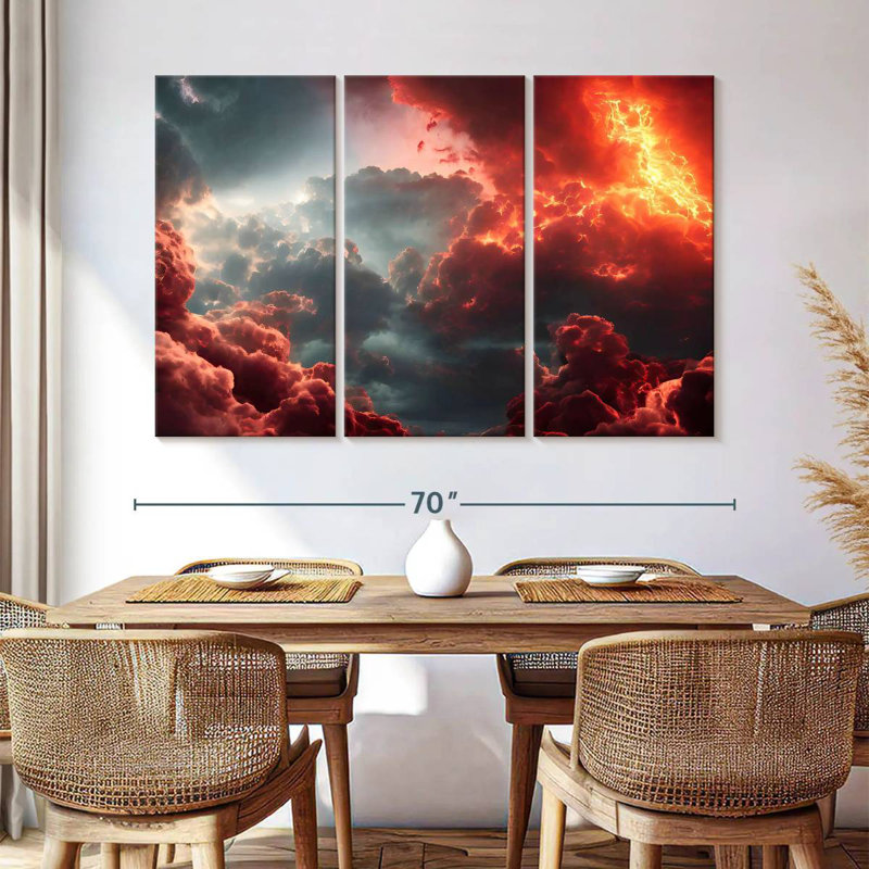 Final Battle Between Hell And Heaven VII, 42" H x 65" W
