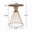 Table d'appoint en pin rétro Hollow Edge