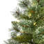 Arbre de Noël élancé vert avec lumières DEL fixes / constantes-1472648259