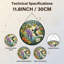 Panneau de vitrail 12 po H Wisteria Bird-316232784