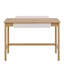 Alpena Office Desk in Oak & Beige