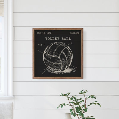 Volleyball verni noir