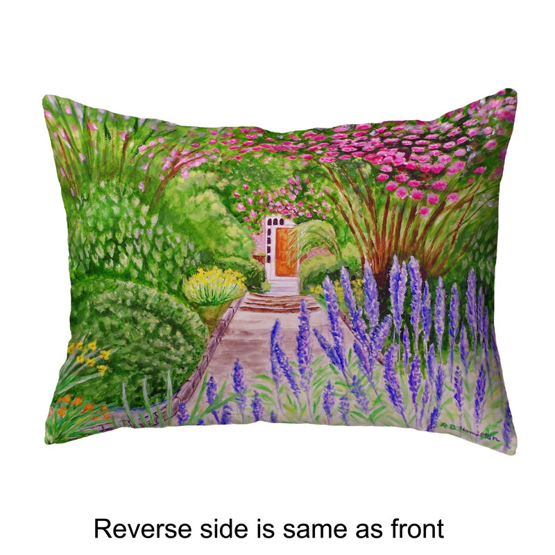 Outdoor Reversible Throw Pillow