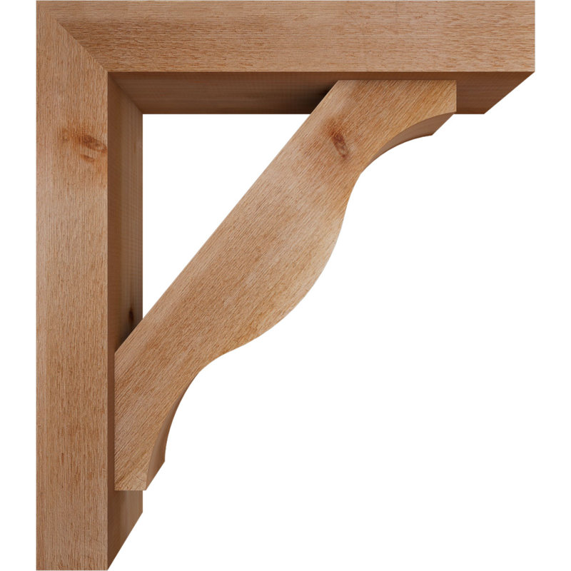 Support Funston Block avec support décalé, 32 x 28, Cèdre rouge occidental de l 6 po (scié brut)