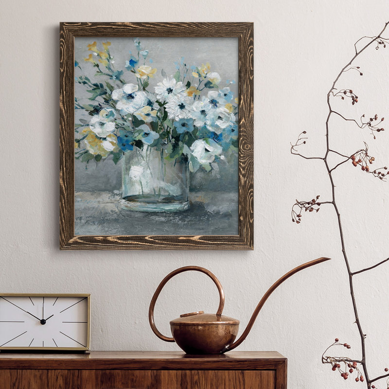 " Sweetest Blossoms ", Walnut Frame Canvas, 27.5" H x 37.5" W x 1" D