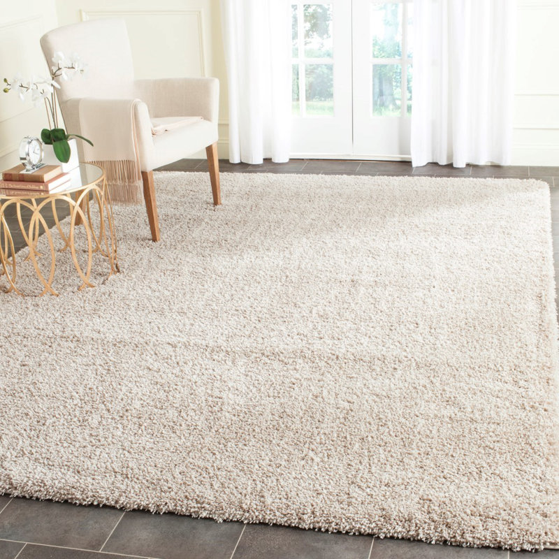 Nayele Shag Performance Solid Color Rug, Rectangle 8' x 10'