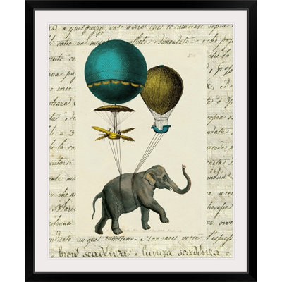 « i » par sue schlabach, impression Elephant Ride