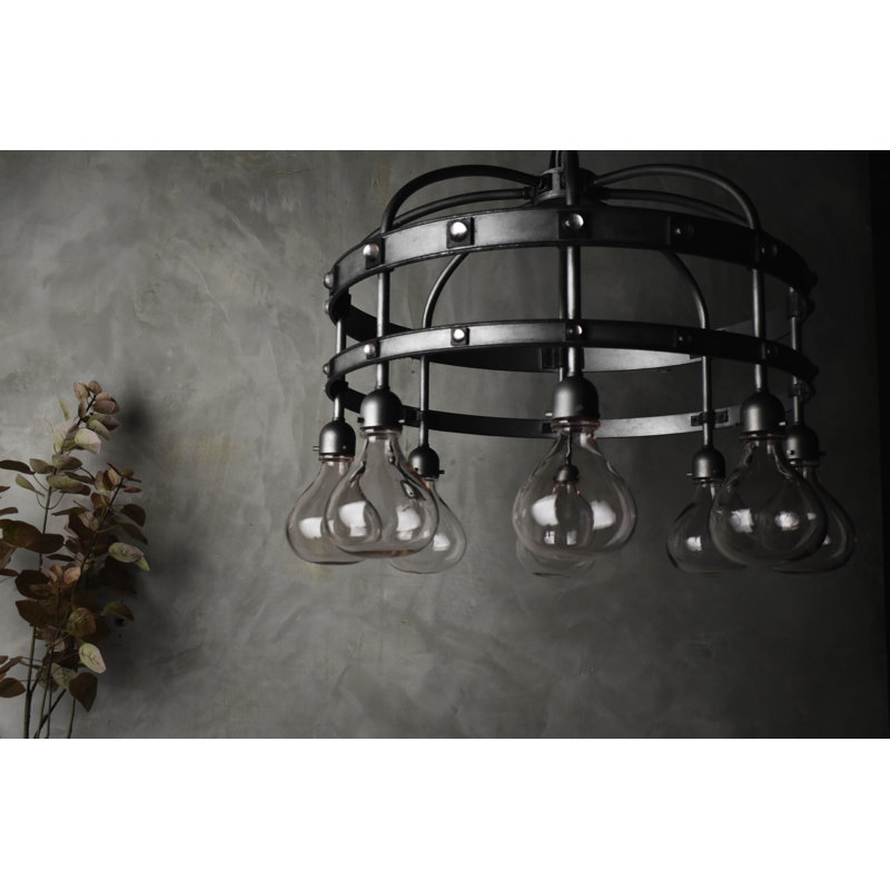 8 - Light LED Pendant, Clear
