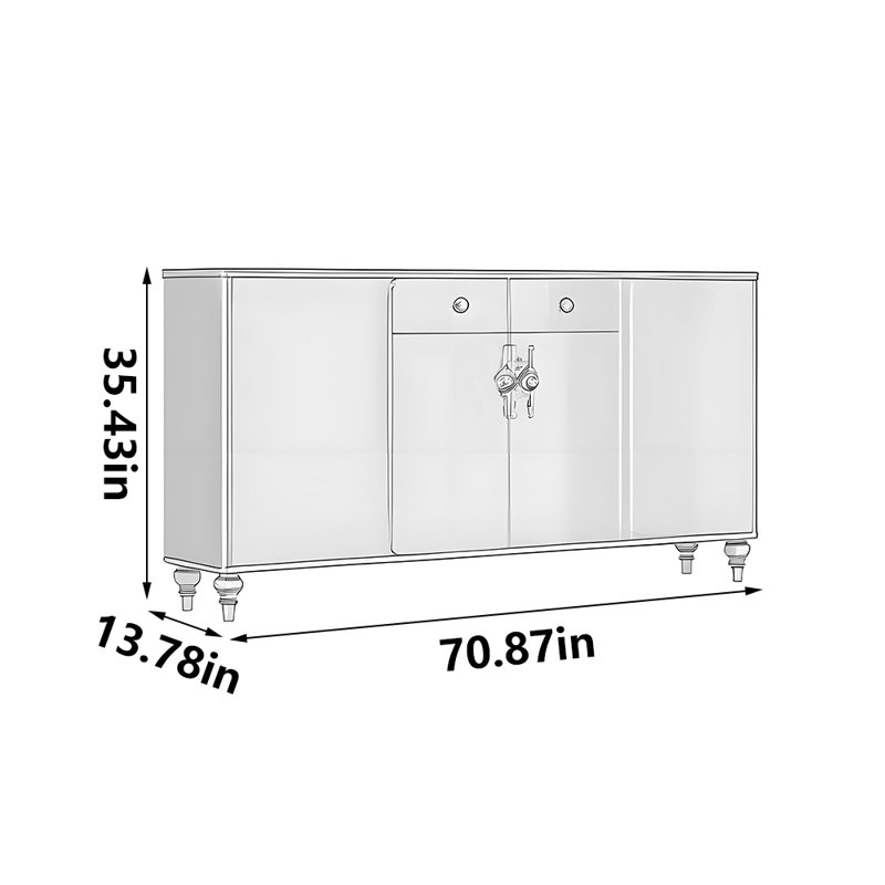 Italian style premium storage shoe cabinet