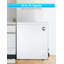 Commercial Cool Pi. Congélateur compact compact, finition texturée, congélateur pour le rangement des aliments congelés, panier de rangement amovible, blanc