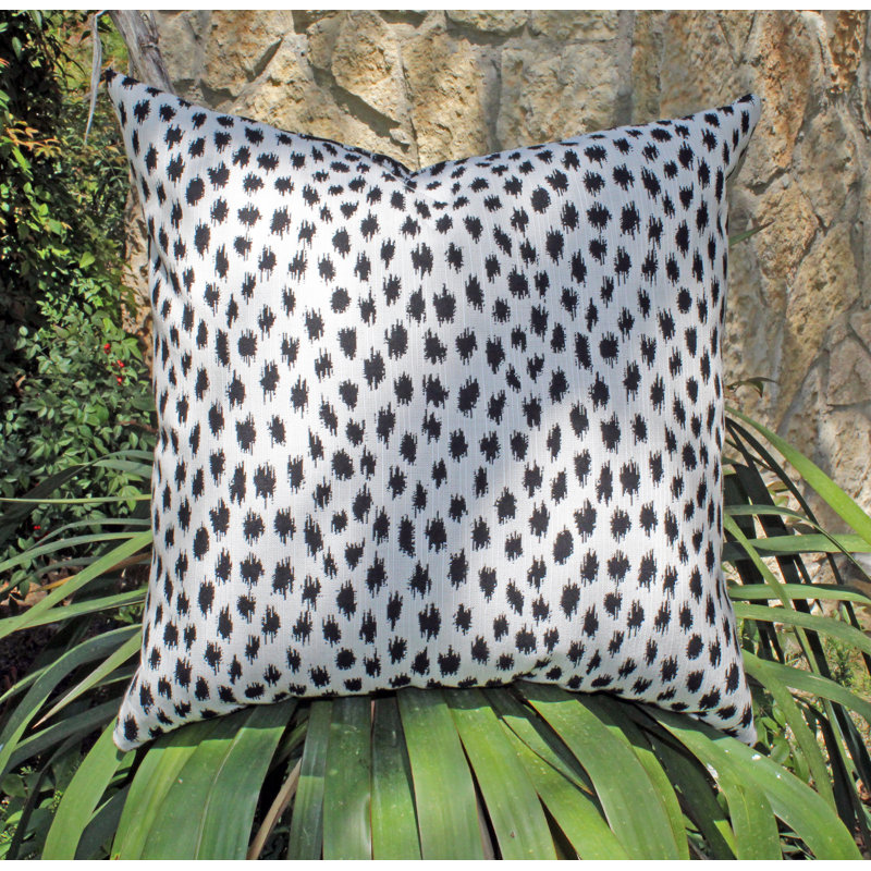 Housse et insert pour coussin carré Pebble Beach, Blanc