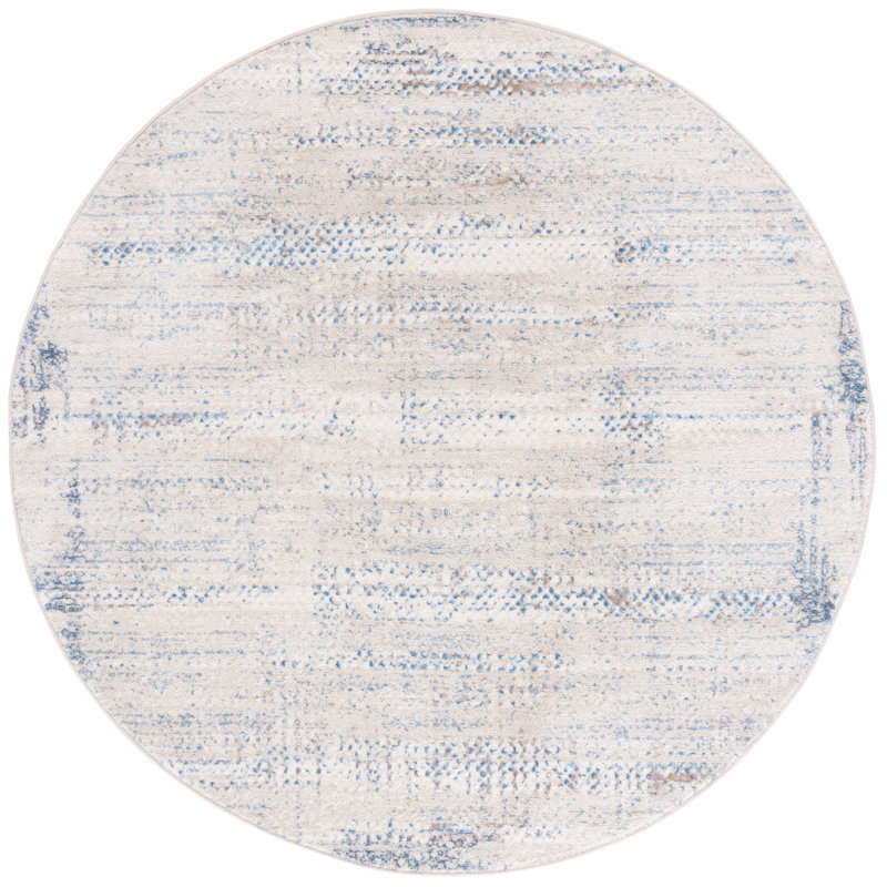 Nurit Performance Abstract Rug, Round 6'7"