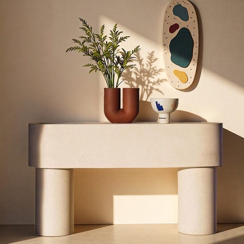 Console de hall d'entrée scandinave Creative, H 31 po x l 47,2 po x P 15,7 po
