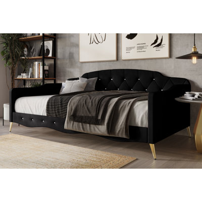 Arwilla Twin Size Daybed in Velvet