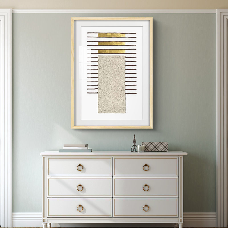 Monolithic Gold I -Framed Print