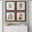 «Groovy Chick and Sky», ensemble de 4 peintures sur toile encadrées-622643872-622643896