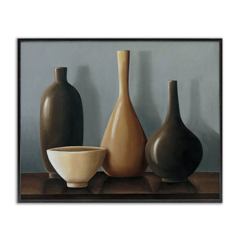 Art de giclée de la nature morte Varried, H 24 po x l 30 po, Giclée encadrée noir minuit