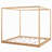 King Size Canopy Platform Bed With Support Legs