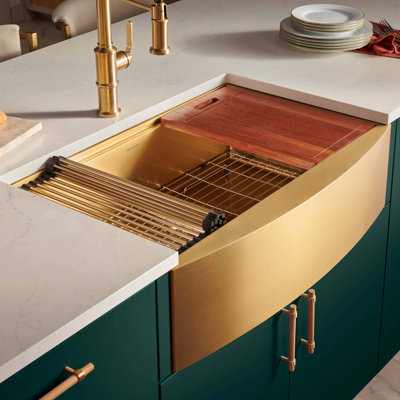 Ruvati 30" L x 22" W Farmhouse/Apron Kitchen Sink
