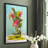 Turquoise Lilly Framed Print - Solid Wood-100622447-100622448