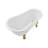 53.1'' x 25.6'' Freestanding Soaking Acrylic Bathtub-72770252-76285537