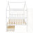 Wooden House Bed With Drawers-866258787-866258786