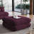 Jubilee Modular Performance Velvet Ottoman-104318357