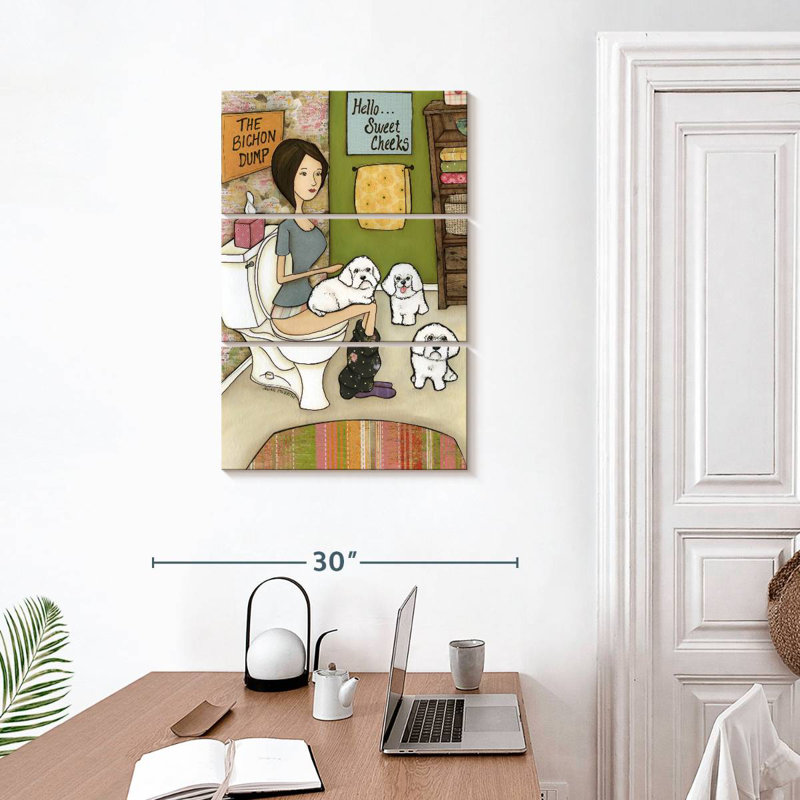 Brampt The Bichon Dump, 32" H x 20" W