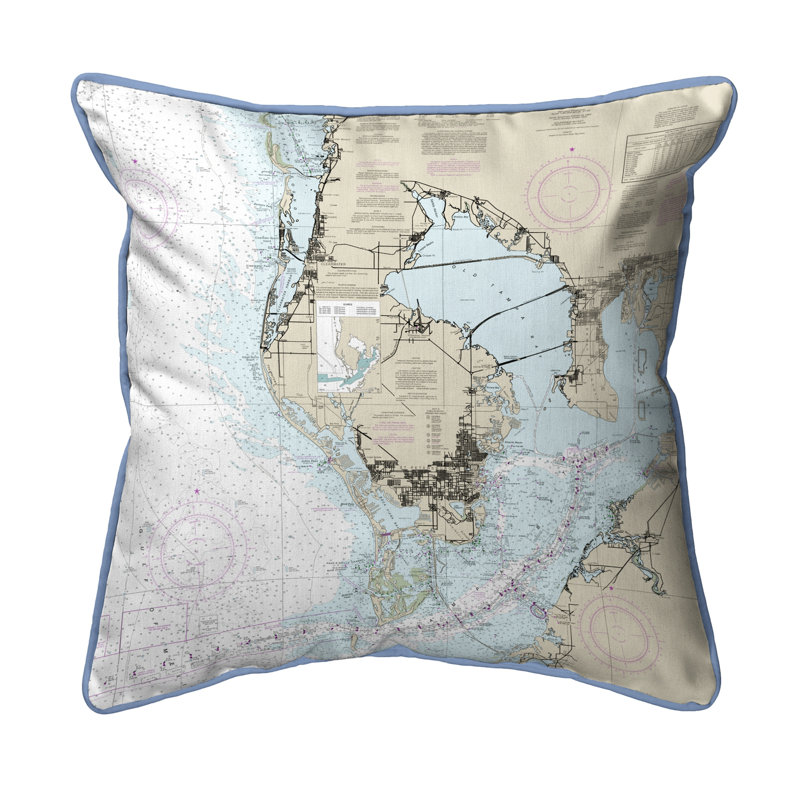 Coussin extérieur Tampa Bay FL, 11 po x 14 po