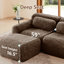 Canapés modulaires confortables, tissu moelleux doux, conception ergonomique pour le salon