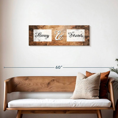 Citation de mariage «Always And Forever»