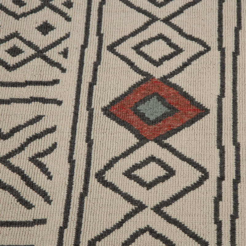 Tribu Bohemian Geometric Indoor/Outdoor Performance Area Rug, Rectangle 2' x 3'